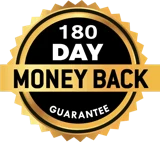 180-day money-back guarantee